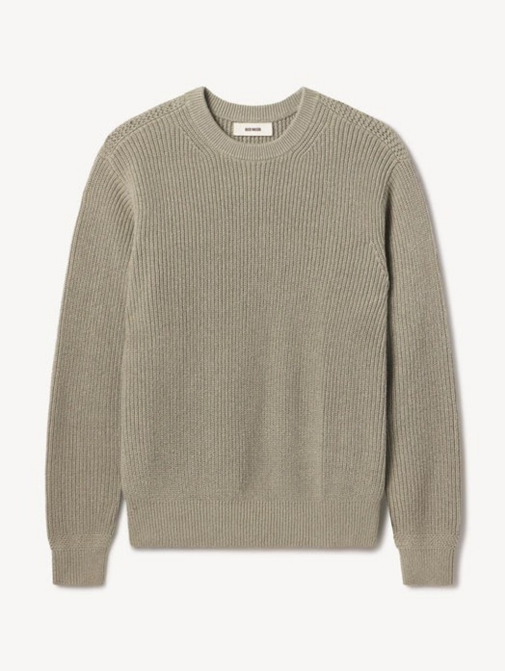 Buck Mason Men's Seafarer Cotton Rib Crew Dusty Sage